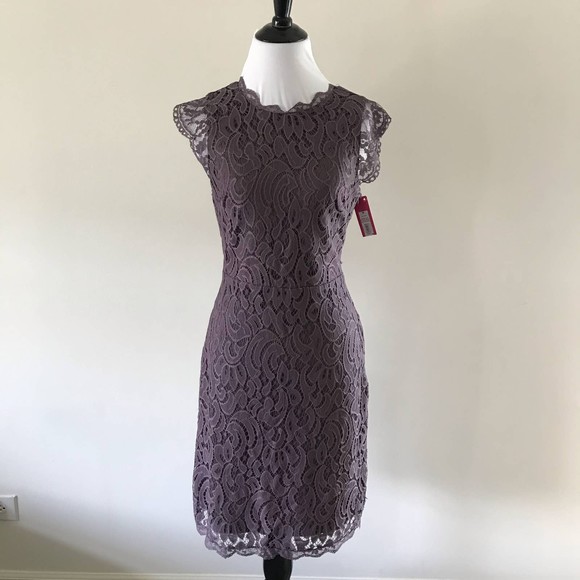 Xhilaration Dresses & Skirts - Xhilaration Purple Lace Sheath Dress - Medium